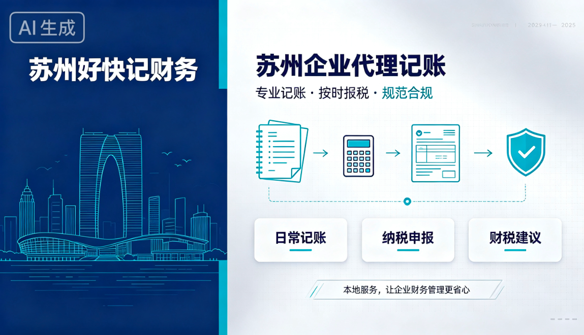 苏州好快记财务：苏州企业代理记账，助力中