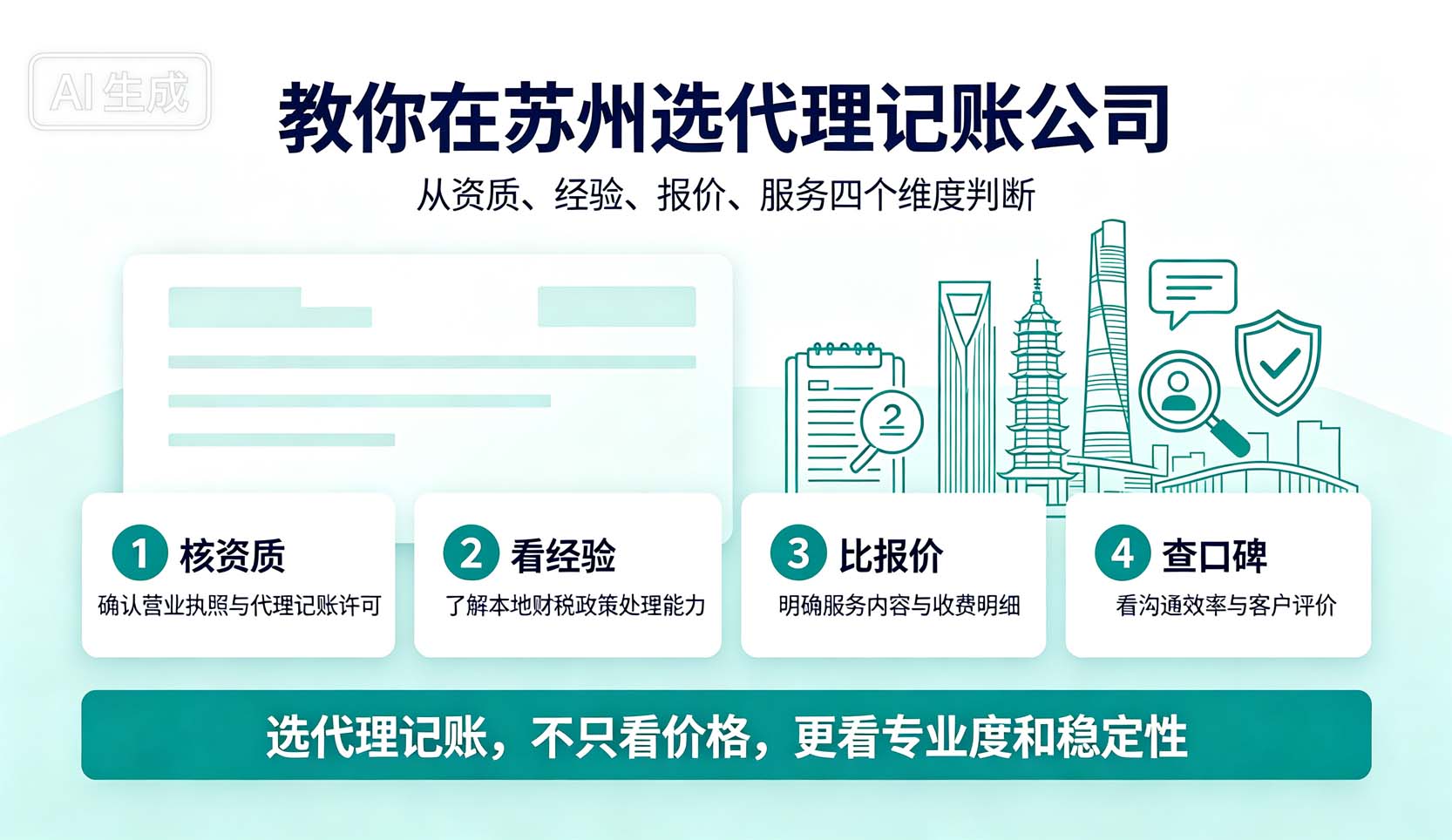 苏州好快记财务教你选代理记账公司