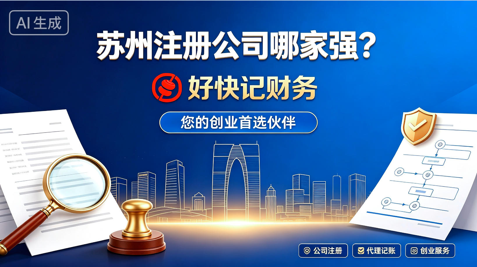 苏州注册公司哪家强？好快记财务，您的创业首选伙伴