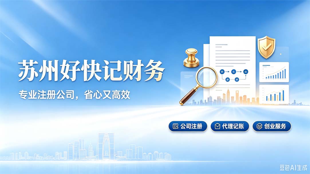 告别繁琐！苏州好快记财务，专业注册公司省心又高效