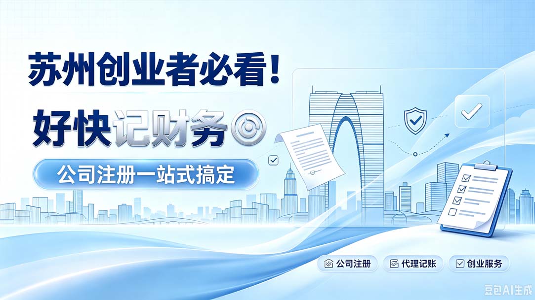 苏州创业者必看！好快记财务，公司注册一站式搞定
