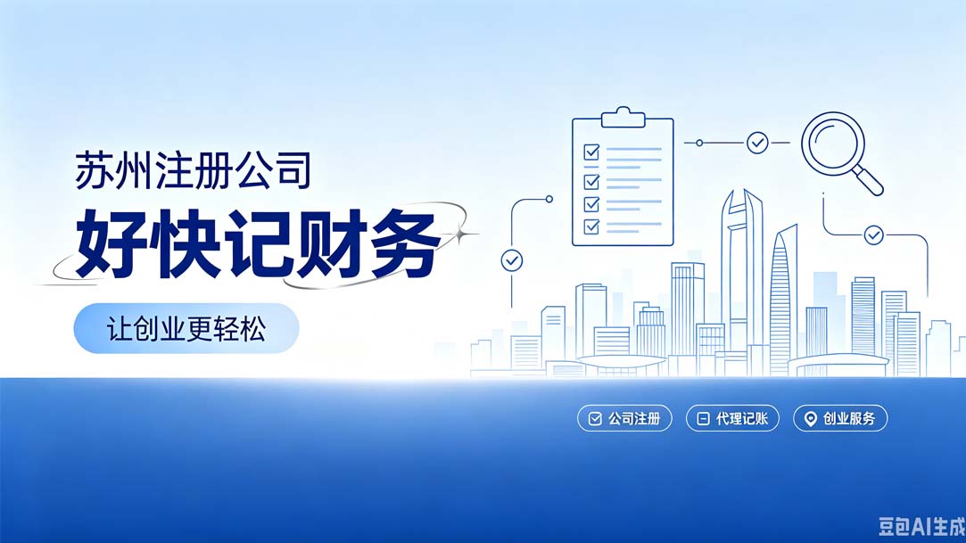 苏州注册公司，好快记财务让创业更轻松！